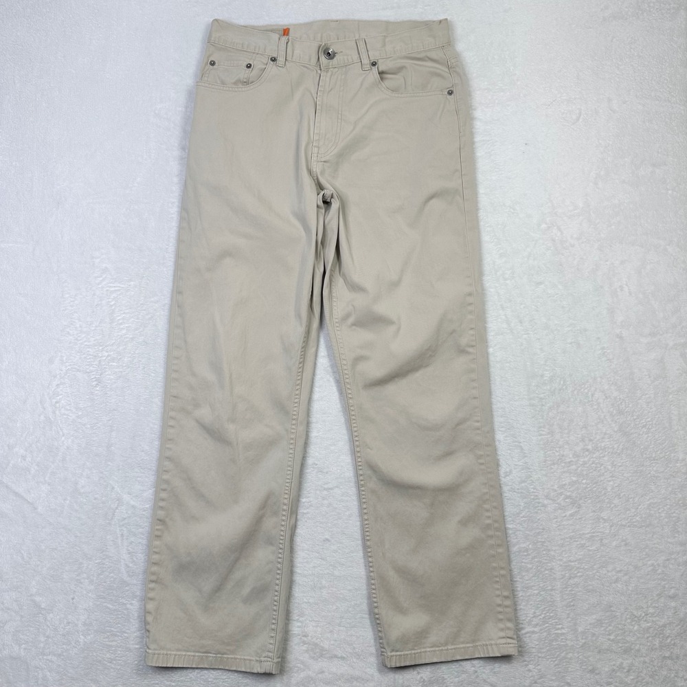 Faconnable Pants  Mens‎ 34 Beige Casual Chinos Trousers Fits 31x29 Modele F40